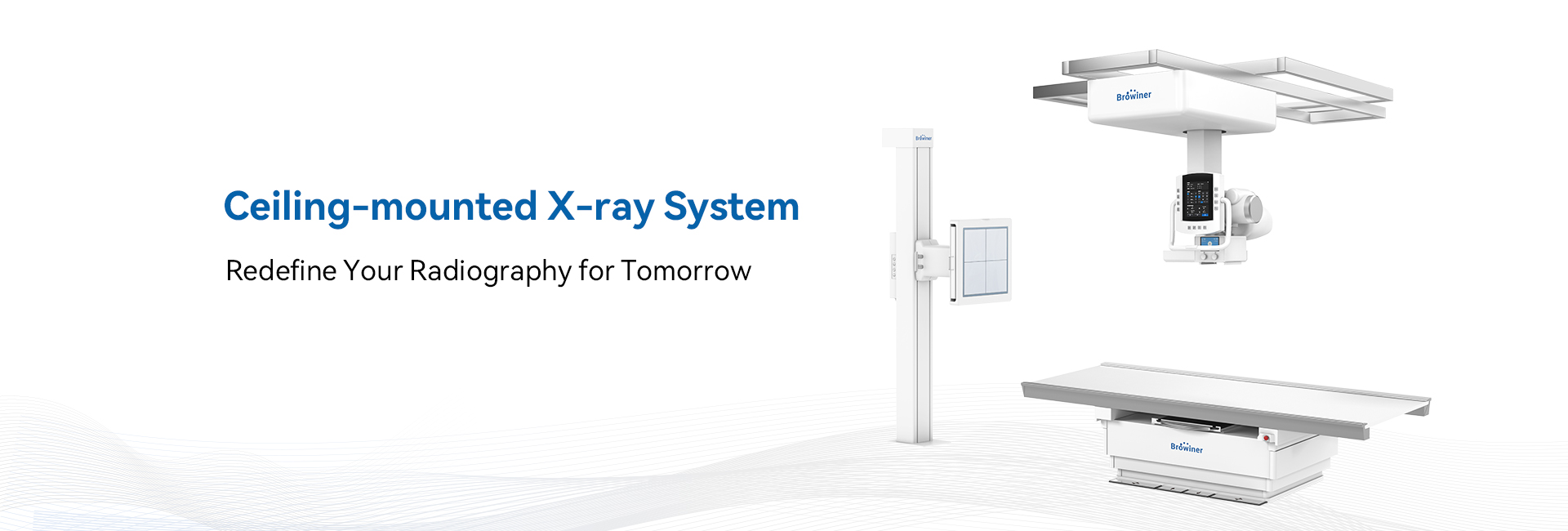 Ceiling-mounted dynamic radiography system